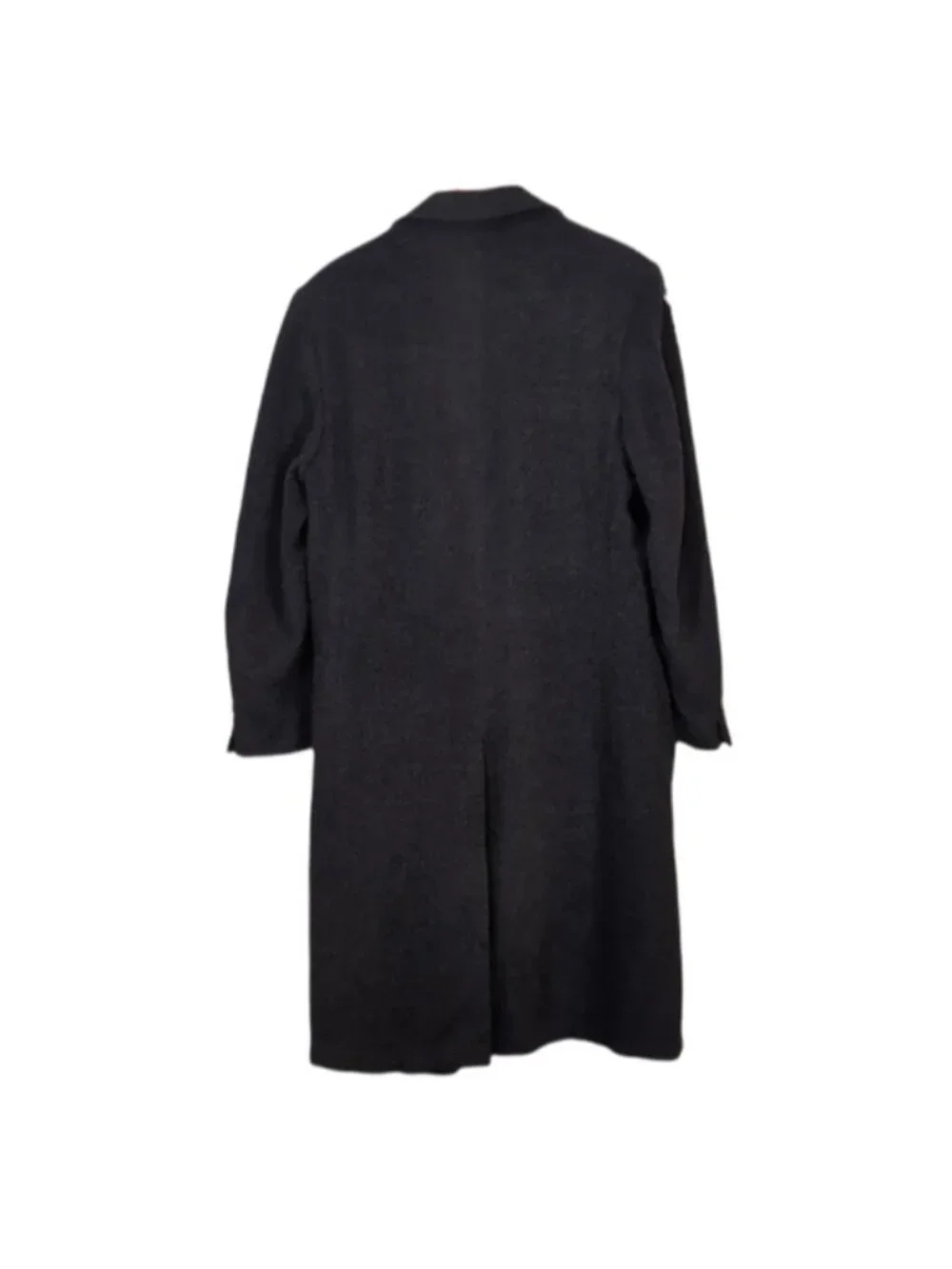 Vintage S. Cohen Wool Cashmere Overcoat Mens 42 Charcoal Gray Single Breasted